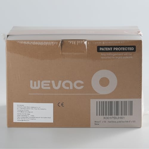 Wevac 11” x 150’ Food Vacuum Seal Roll Keeper with Cutter, Ideal Vacuum Sealer Bags for Food Saver, BPA Free, Commercial Grade, Great for Storage, Meal prep and Sous Vide