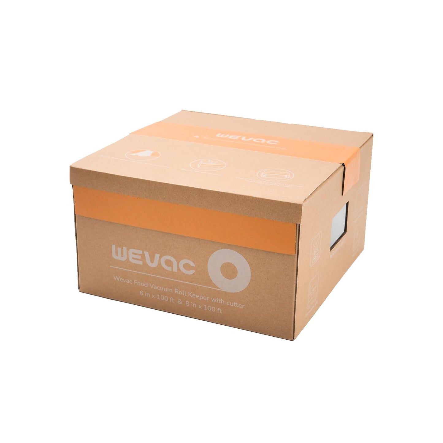 Wevac 11” x 150’ Food Vacuum Seal Roll Keeper with Cutter, Ideal Vacuum Sealer Bags for Food Saver, BPA Free, Commercial Grade, Great for Storage, Meal prep and Sous Vide
