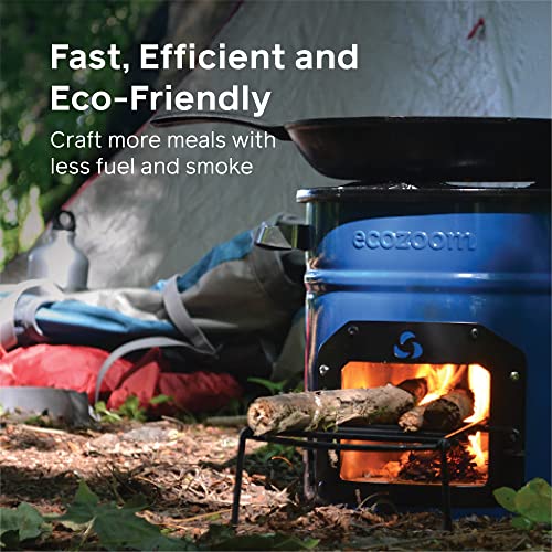 Rocket Stove Heavy Duty Portable Camp Stove for Outdoor Cooking, Versa Dual-Fuel (Wood & Charcoal)