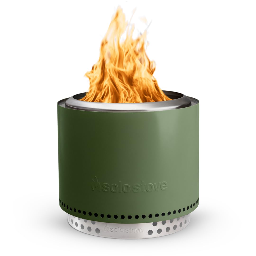Solo Stove Bonfire 2.0 with Stand, 19.5 Inch Smokeless Fire Pit with Removable Ash Pan - Portable Outdoor Fire Pit - Stainless Steel Wood Burning Fireplace, Ideal for 4-6 People, 21.75 lbs