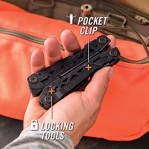 Gerber Gear Suspension-NXT 15-in-1 EDC Multi tool with Pocket Knife, Needle Nose Pliers and Wire Stripper Tools, Gifts for Men, Survival and Camping Gear, Stainless Steel