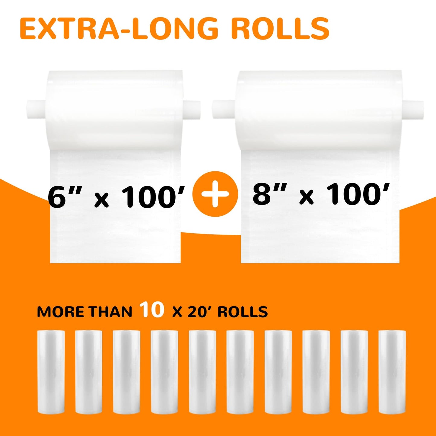 Wevac 11” x 150’ Food Vacuum Seal Roll Keeper with Cutter, Ideal Vacuum Sealer Bags for Food Saver, BPA Free, Commercial Grade, Great for Storage, Meal prep and Sous Vide