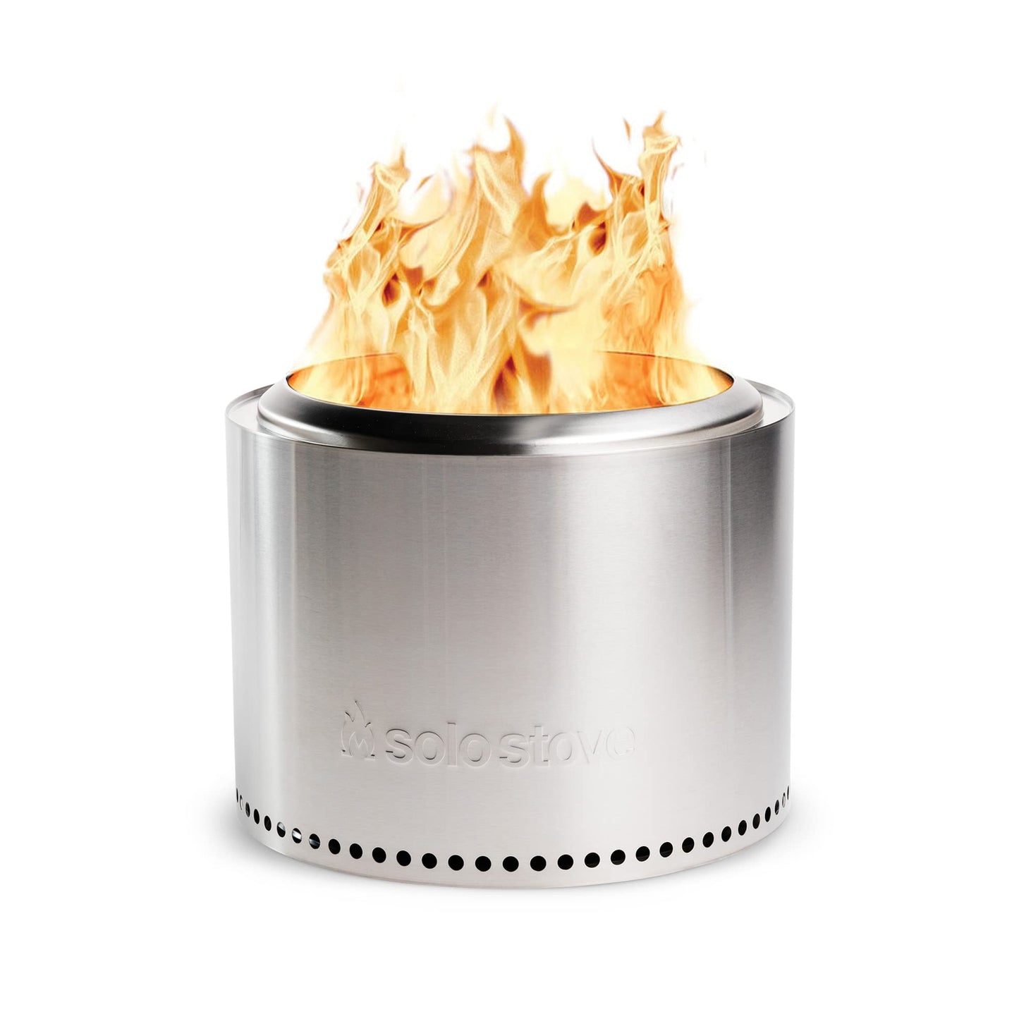 Solo Stove Bonfire 2.0 with Stand, 19.5 Inch Smokeless Fire Pit with Removable Ash Pan - Portable Outdoor Fire Pit - Stainless Steel Wood Burning Fireplace, Ideal for 4-6 People, 21.75 lbs