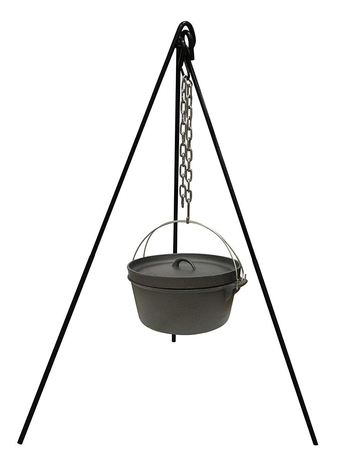Cuisiland Camping Tripod Campfire Cooking Dutch Oven Tripod Adjustable Grill Tripod for Outdoor Campfire Cooking Camping, Picnic