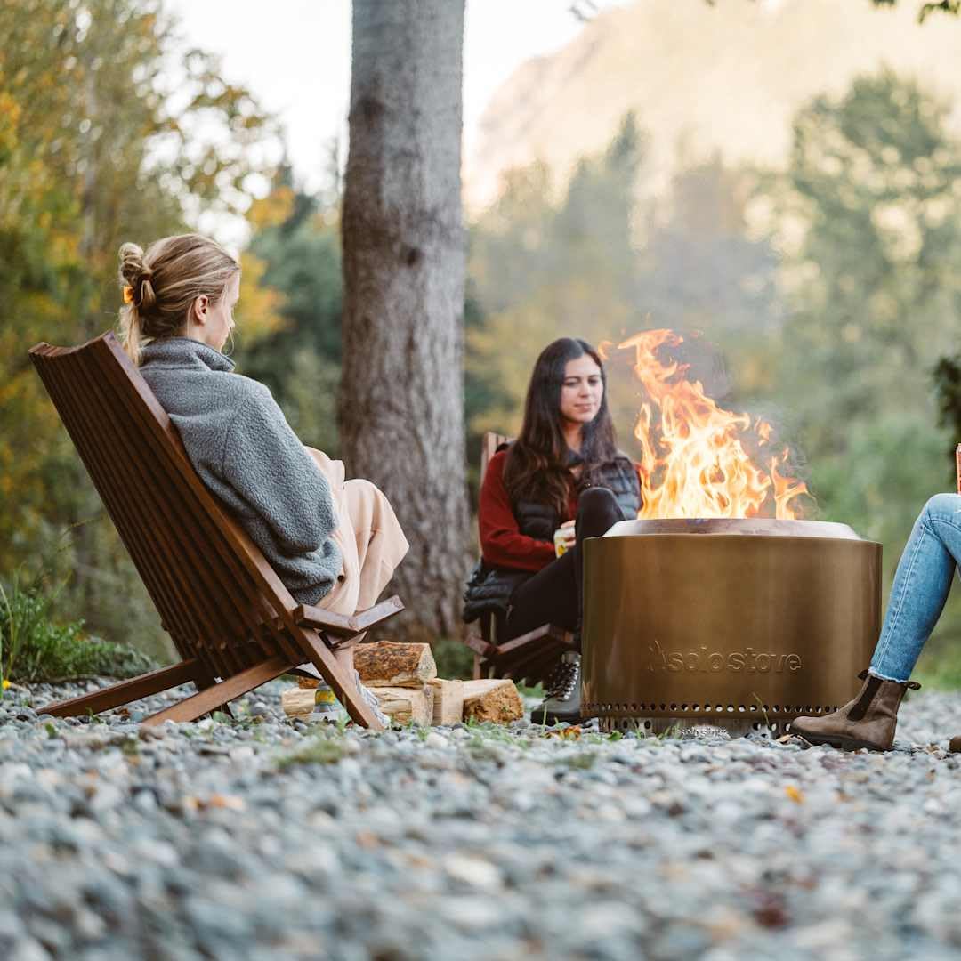 Solo Stove Yukon 2.0, 27 Inch Smokeless Fire Pit with Removable Ash Pan - Wood Burning Portable Stainless Steel Outdoor Fireplace, Stainless Steel, Ideal for 6 or More People, 38 lbs