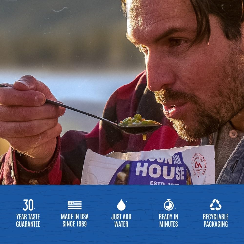 Mountain House Chili Mac with Beef | Freeze Dried Backpacking & Camping Food | 2-Servings