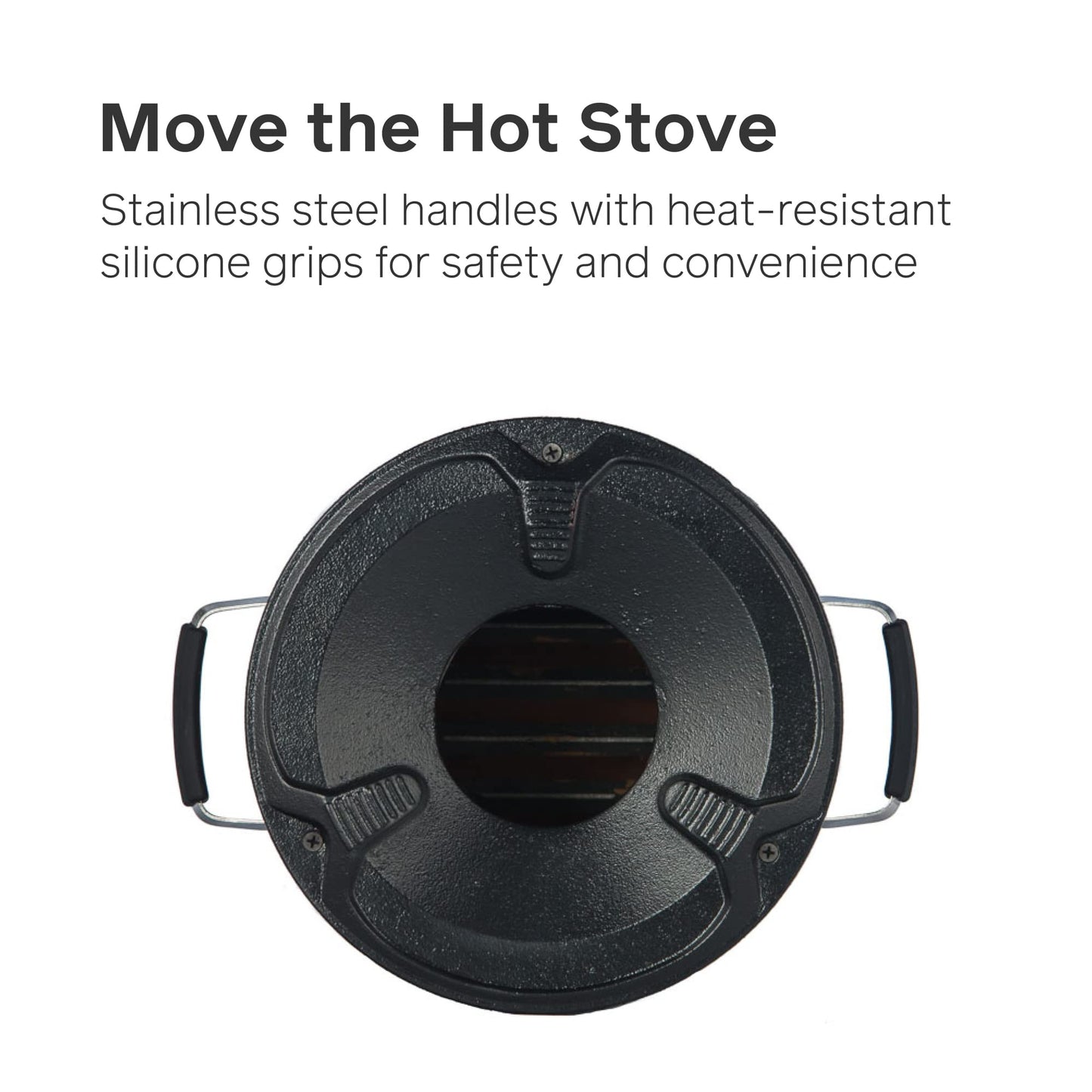 Rocket Stove Heavy Duty Portable Camp Stove for Outdoor Cooking, Versa Dual-Fuel (Wood & Charcoal)