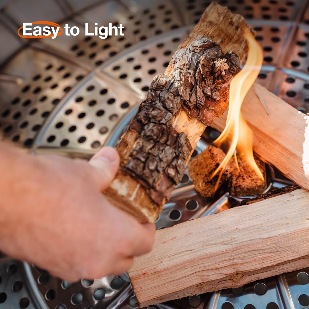 Solo Stove Yukon 2.0, 27 Inch Smokeless Fire Pit with Removable Ash Pan - Wood Burning Portable Stainless Steel Outdoor Fireplace, Stainless Steel, Ideal for 6 or More People, 38 lbs