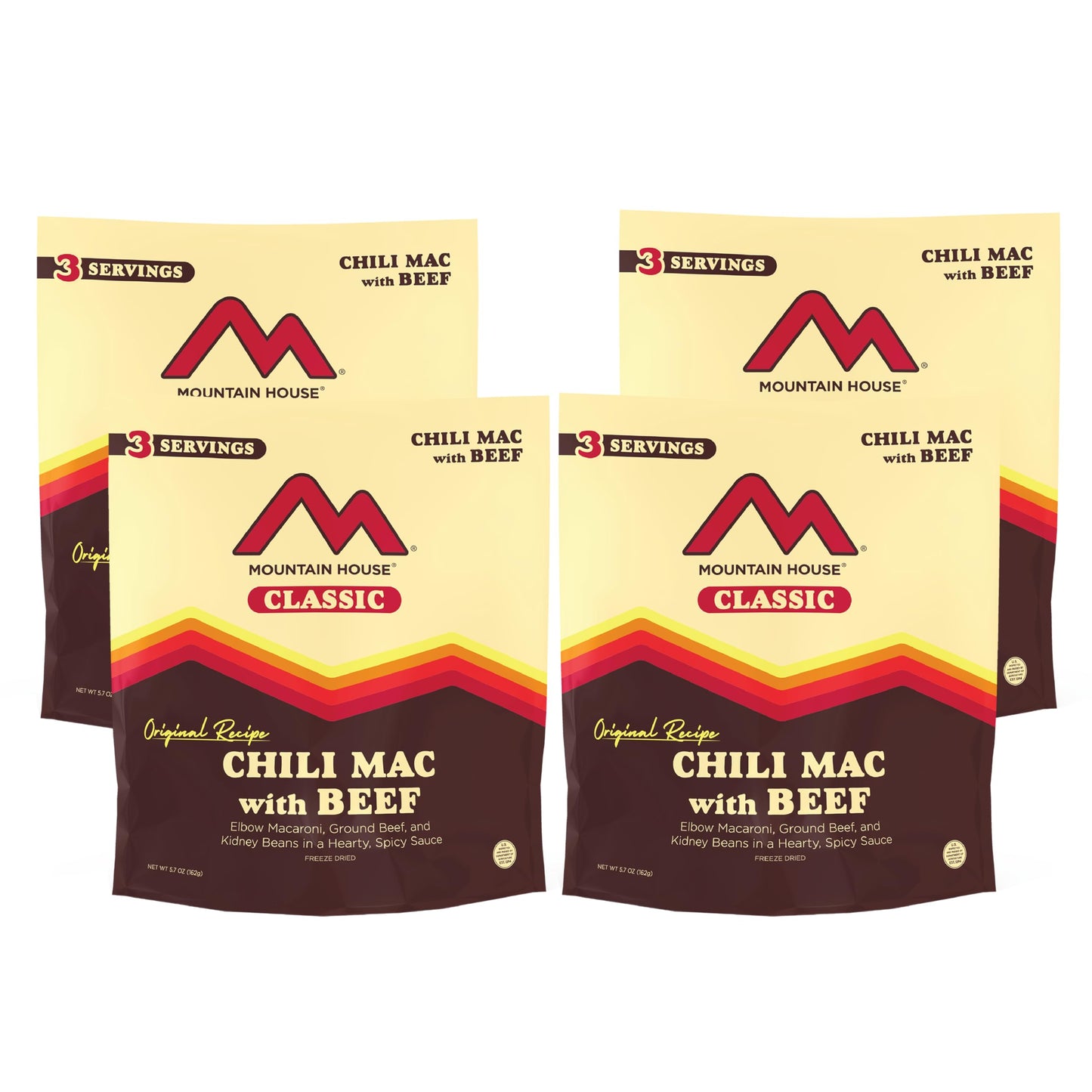 Mountain House Chili Mac with Beef | Freeze Dried Backpacking & Camping Food | 2-Servings