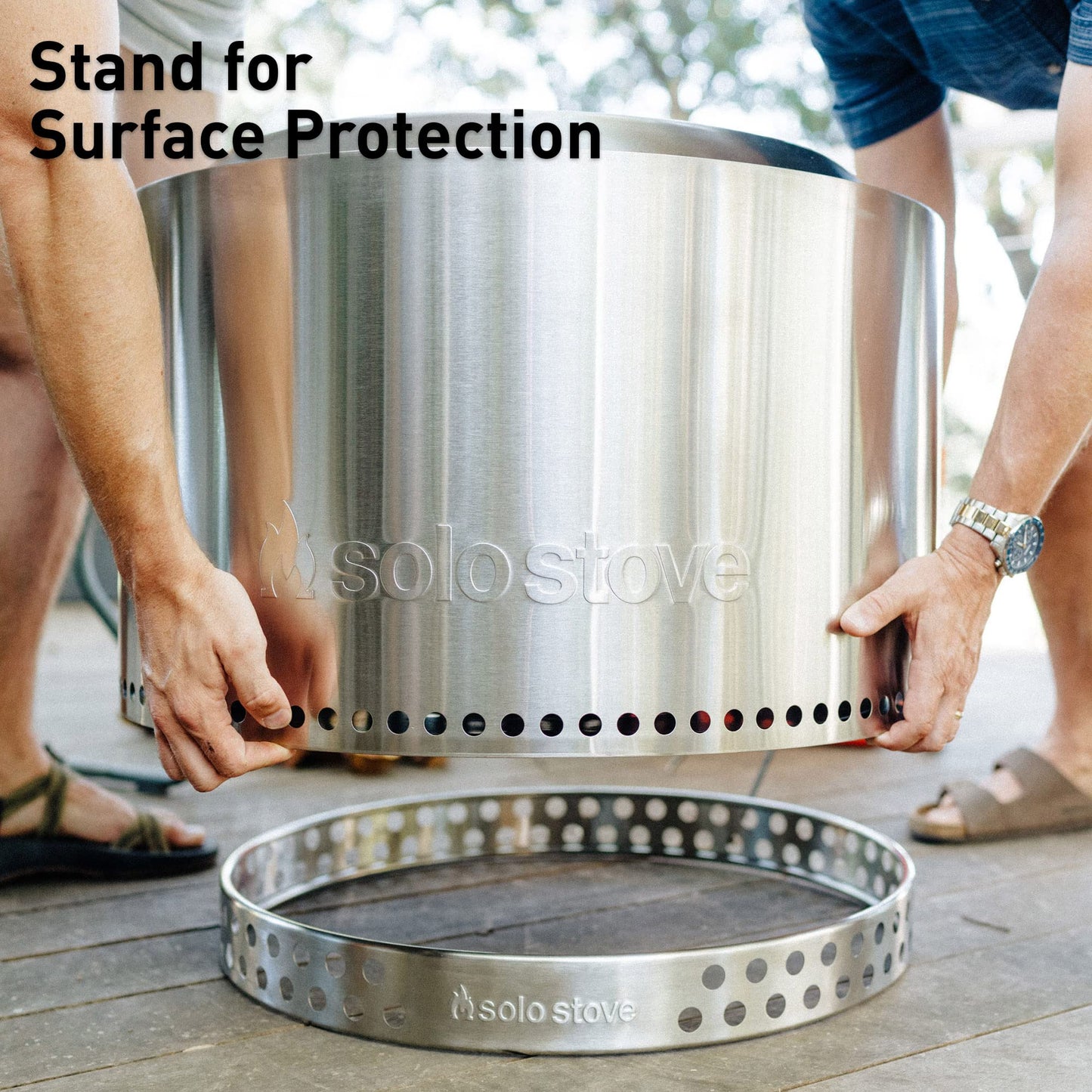Solo Stove Yukon 2.0, 27 Inch Smokeless Fire Pit with Removable Ash Pan - Wood Burning Portable Stainless Steel Outdoor Fireplace, Stainless Steel, Ideal for 6 or More People, 38 lbs