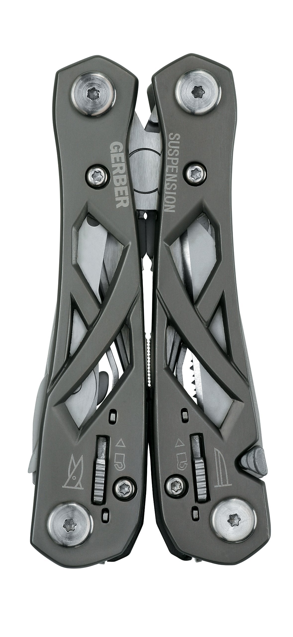 Gerber Gear Suspension-NXT 15-in-1 EDC Multi tool with Pocket Knife, Needle Nose Pliers and Wire Stripper Tools, Gifts for Men, Survival and Camping Gear, Stainless Steel