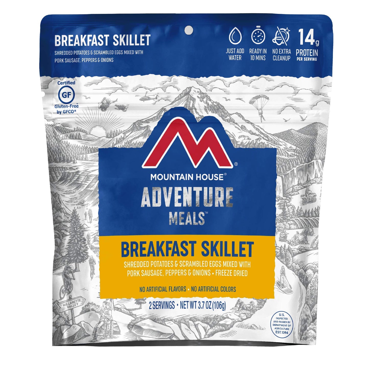 Mountain House Chili Mac with Beef | Freeze Dried Backpacking & Camping Food | 2-Servings