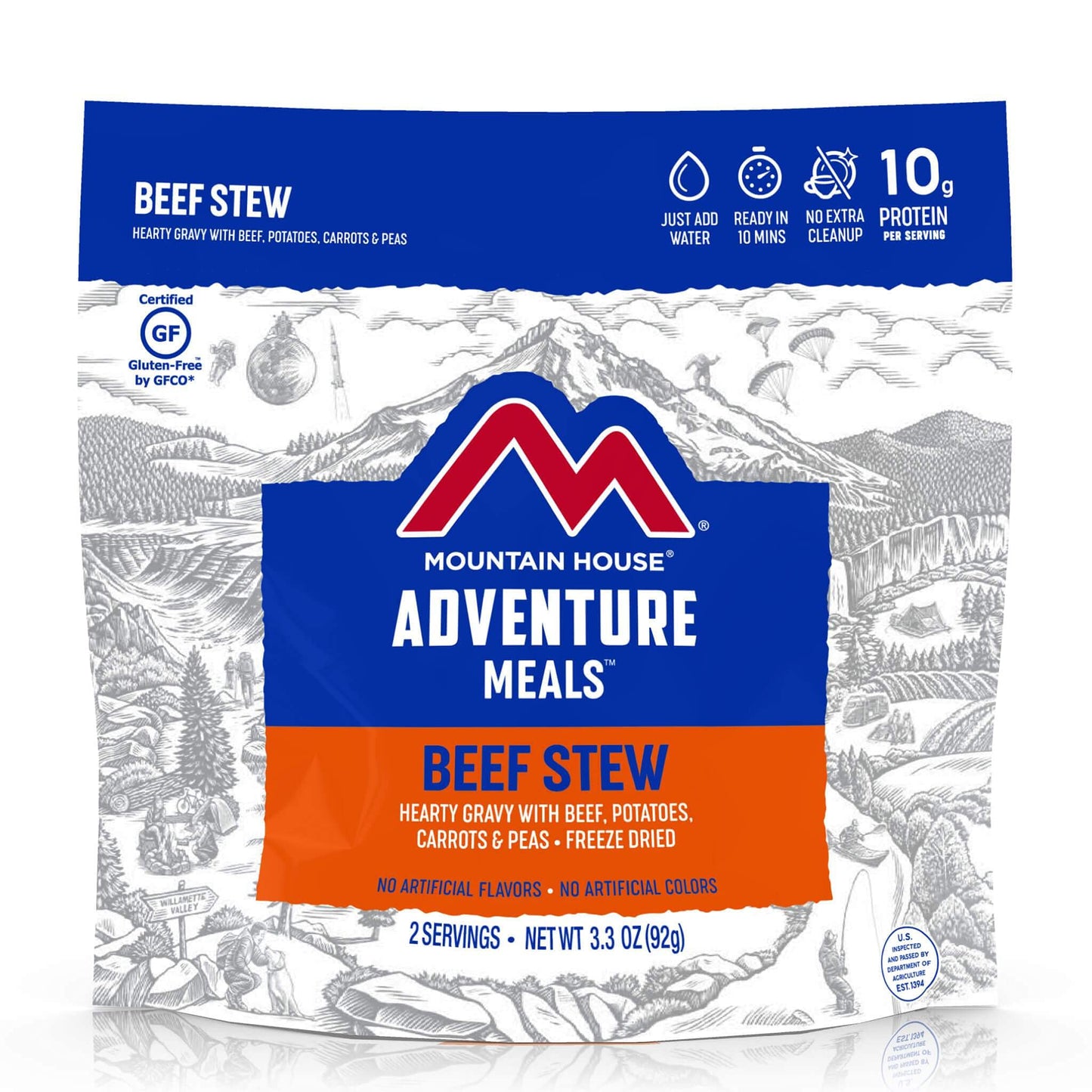 Mountain House Chili Mac with Beef | Freeze Dried Backpacking & Camping Food | 2-Servings