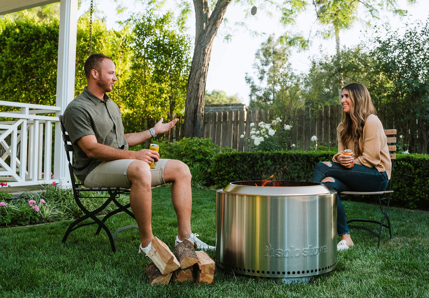Solo Stove Yukon 2.0, 27 Inch Smokeless Fire Pit with Removable Ash Pan - Wood Burning Portable Stainless Steel Outdoor Fireplace, Stainless Steel, Ideal for 6 or More People, 38 lbs