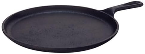 Lodge L9OG3 Cast Iron Round Griddle, Pre-Seasoned, 10.5-inch