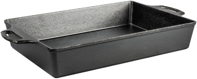 Lodge 9"x13" Cast Iron Casserole, Black