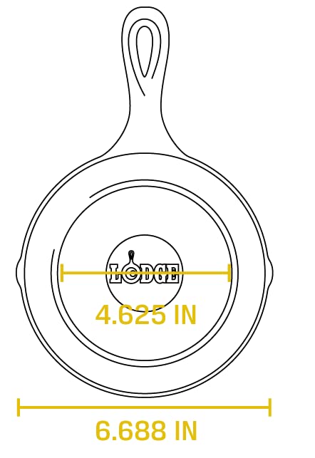 Lodge 10.25 Inch Cast Iron Pre-Seasoned Skillet – Signature Teardrop Handle - Use in the Oven, on the Stove, on the Grill, or Over a Campfire, Black