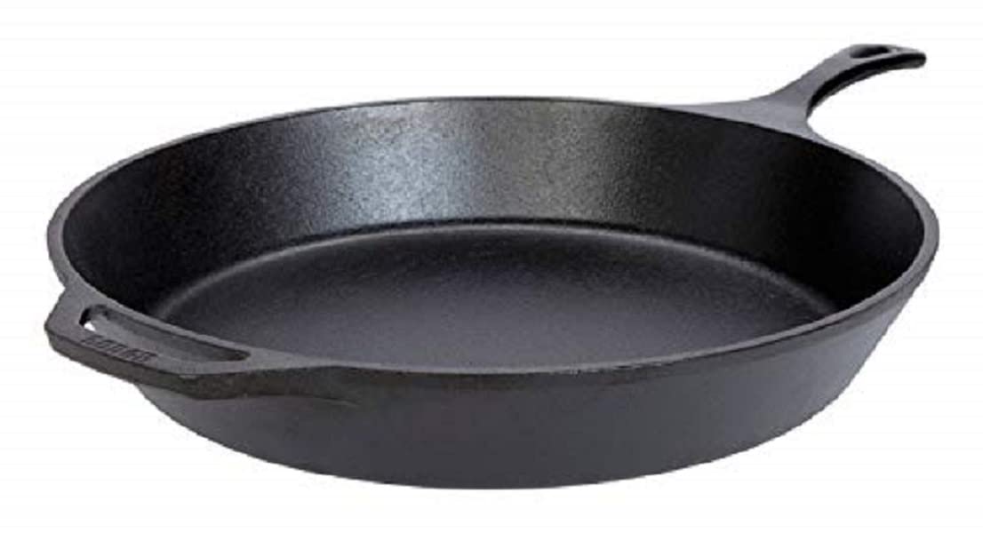 Lodge 10.25 Inch Cast Iron Pre-Seasoned Skillet – Signature Teardrop Handle - Use in the Oven, on the Stove, on the Grill, or Over a Campfire, Black