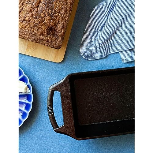 Lodge Cast Iron Loaf Pan 8.5x4.5 Inch, Black