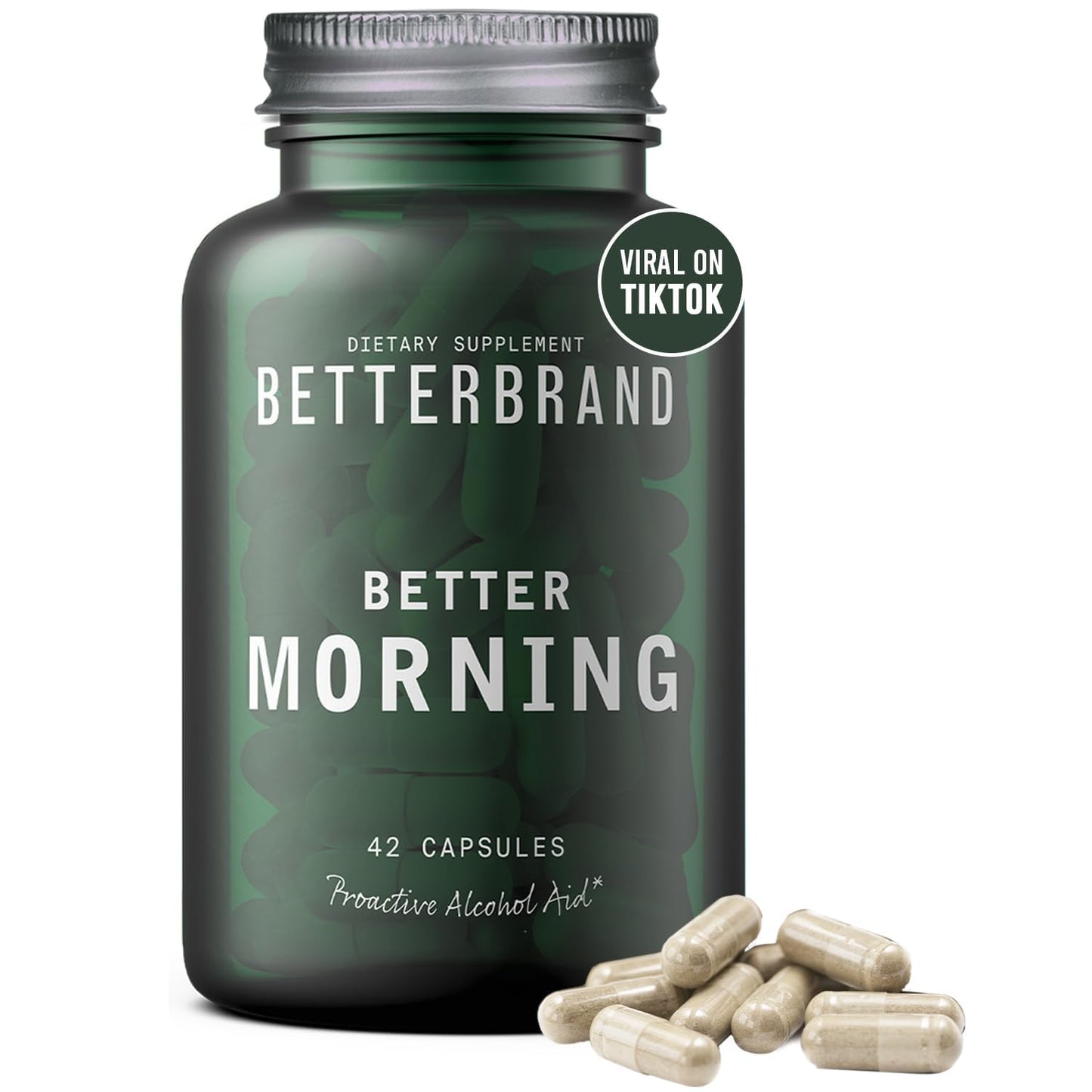 Betterbrand BetterMorning All-Natural Ingredients Including DHM | Prevents Headaches & Nausea and Supports Liver Aid | Gluten-Free, Vegetarian (10x Single Serving Packets)