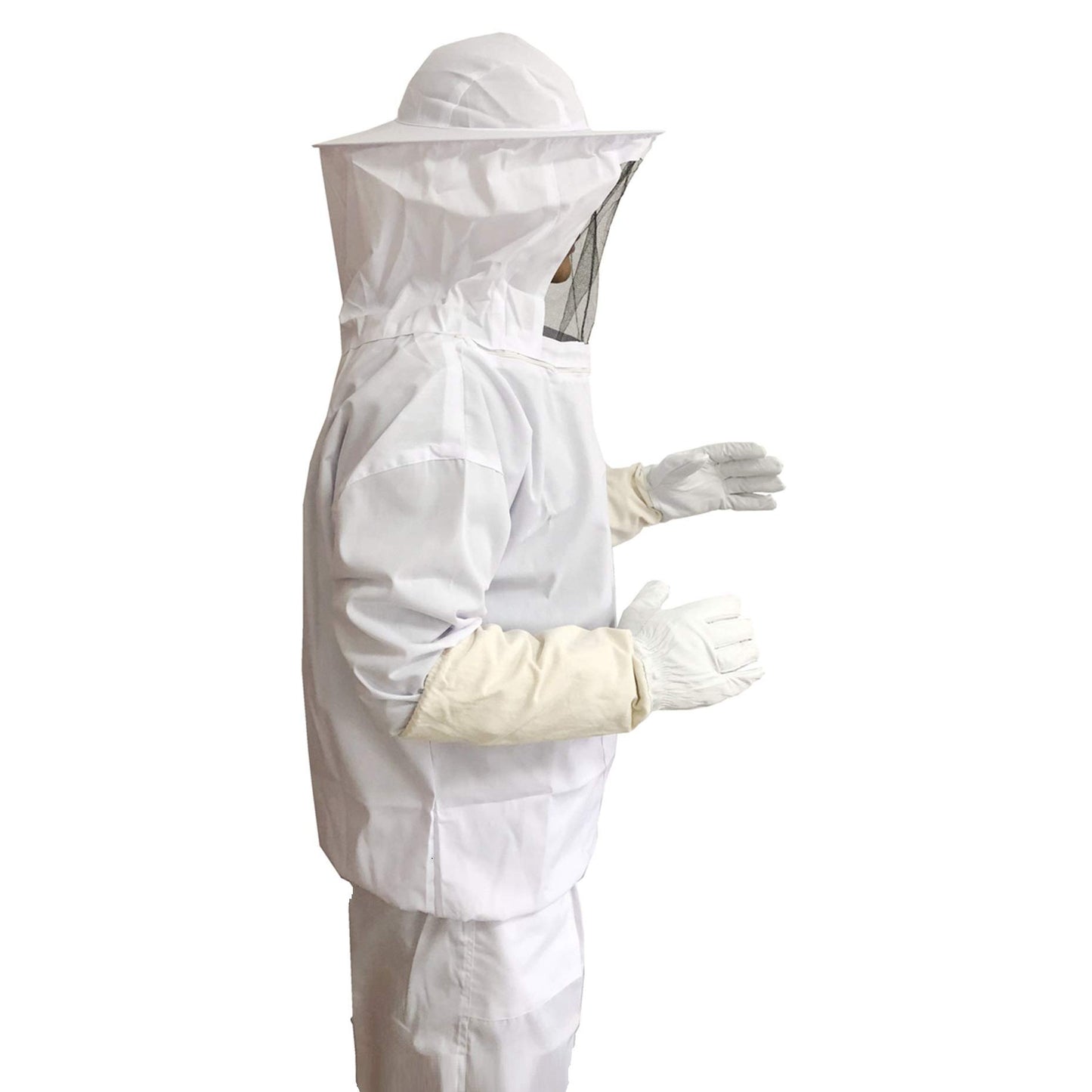 Bee Suit Bee keeper Suit for Men Women Sting Proof Beekeeper Suit with Glove &Ventilated Hood Bee Keeping Starter kit & Beekeeping Supplies