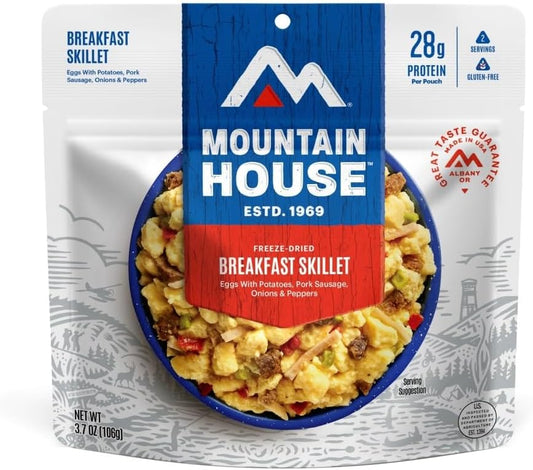 Mountain House Breakfast Skillet | Freeze Dried Backpacking & Camping Food | 2 Servings | Gluten-Free