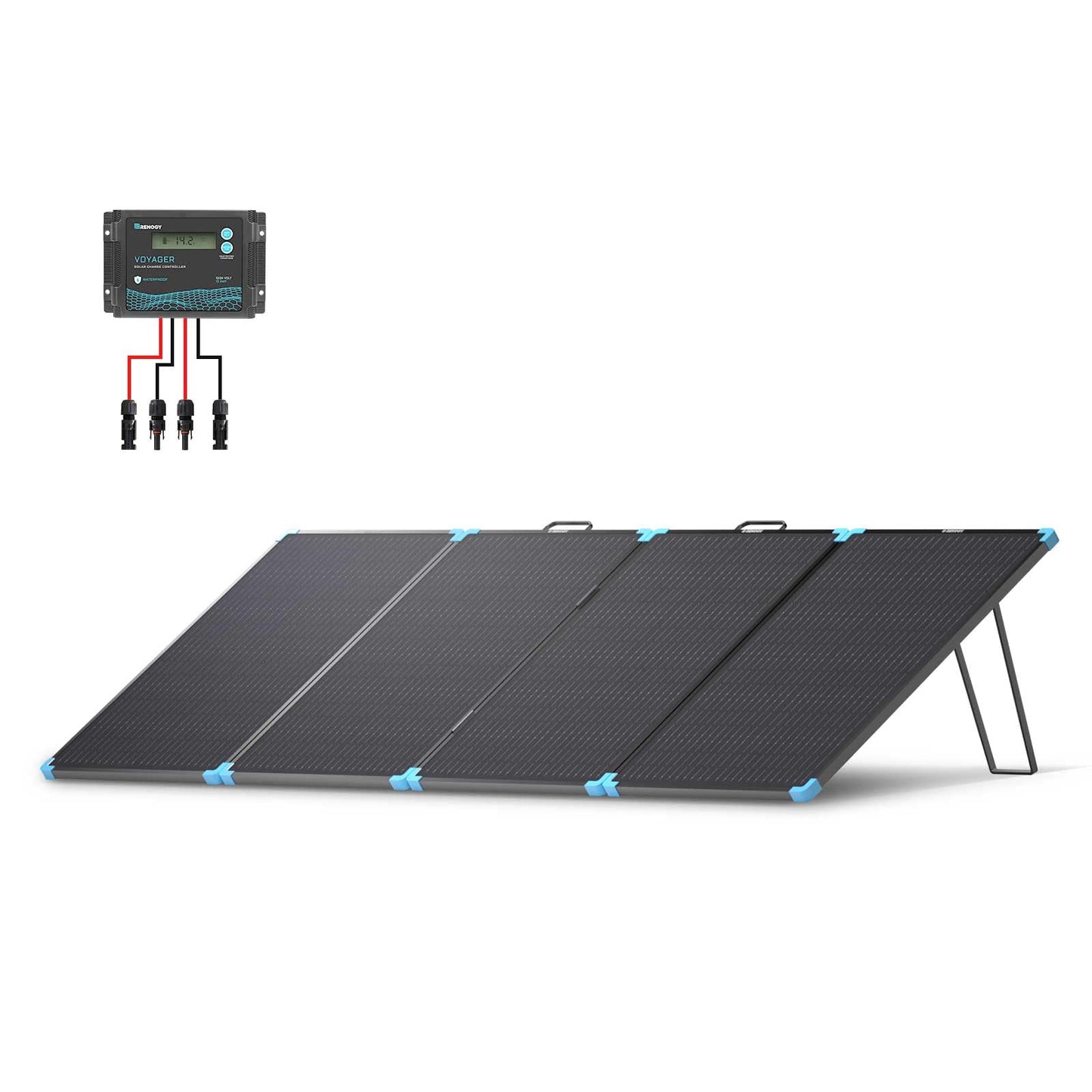 Renogy 400W Lightweight Portable Solar Suitcase, Foldable Solar Panel for Outdoor Activities, Durable & IP67 Waterproof for RV, Camping, Off-Grid, Fast Installation with Sturdy Kickstands