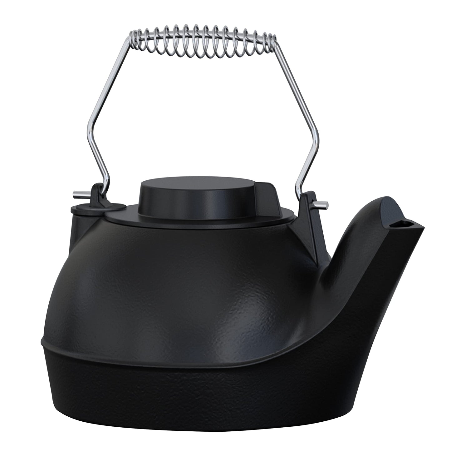 Fire Beauty Humidifying Iron Kettle，Stove Humidifier，Wood Stove Kettle，Cast Iron，Chrome handle