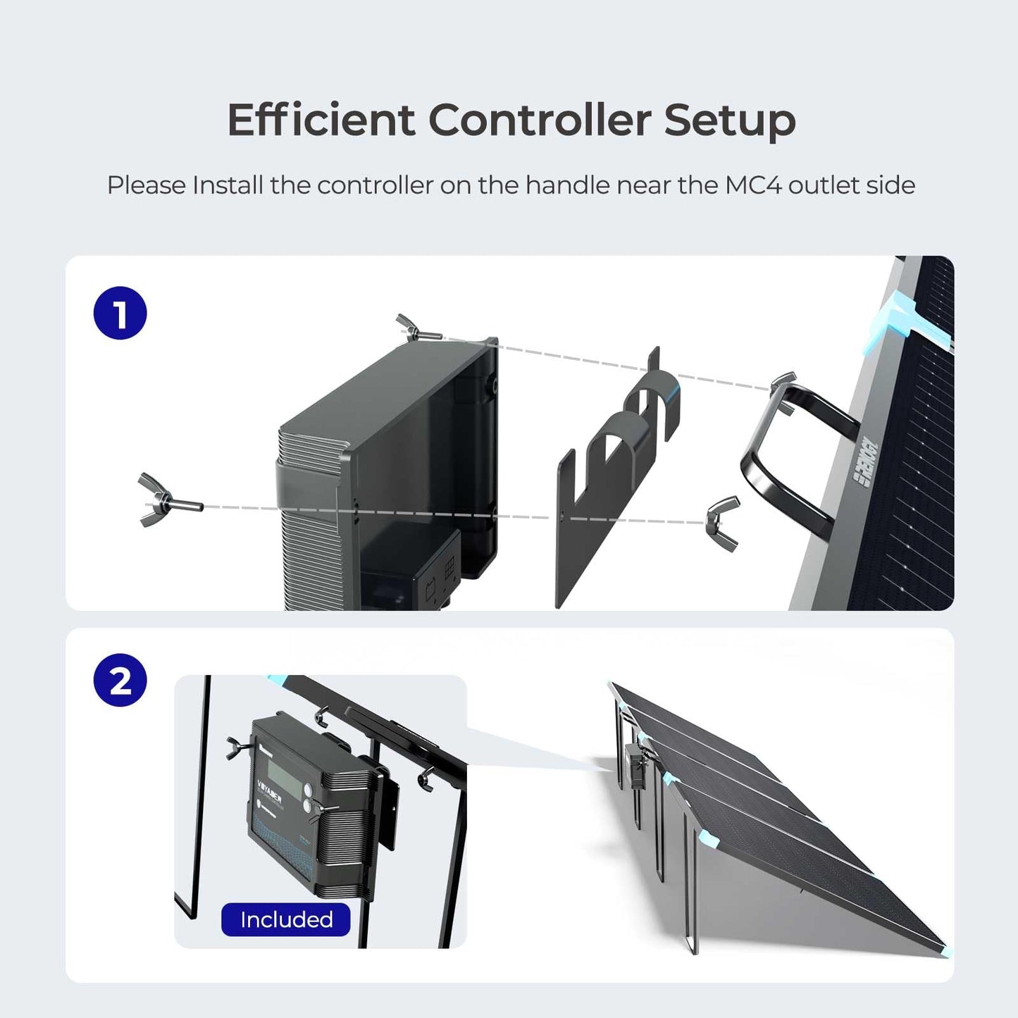 Renogy 400W Lightweight Portable Solar Suitcase, Foldable Solar Panel for Outdoor Activities, Durable & IP67 Waterproof for RV, Camping, Off-Grid, Fast Installation with Sturdy Kickstands