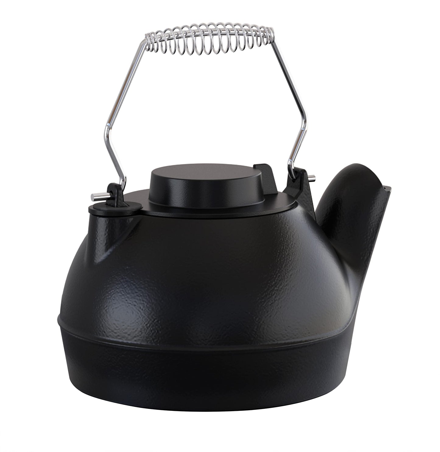 Fire Beauty Humidifying Iron Kettle，Stove Humidifier，Wood Stove Kettle，Cast Iron，Chrome handle