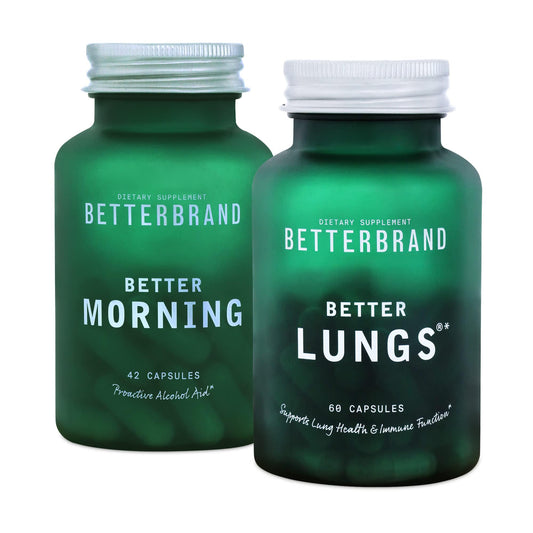 Betterbrand Party Pack Bundle - BetterLungs (60 Capsules) & BetterMorning (42 Capsules)