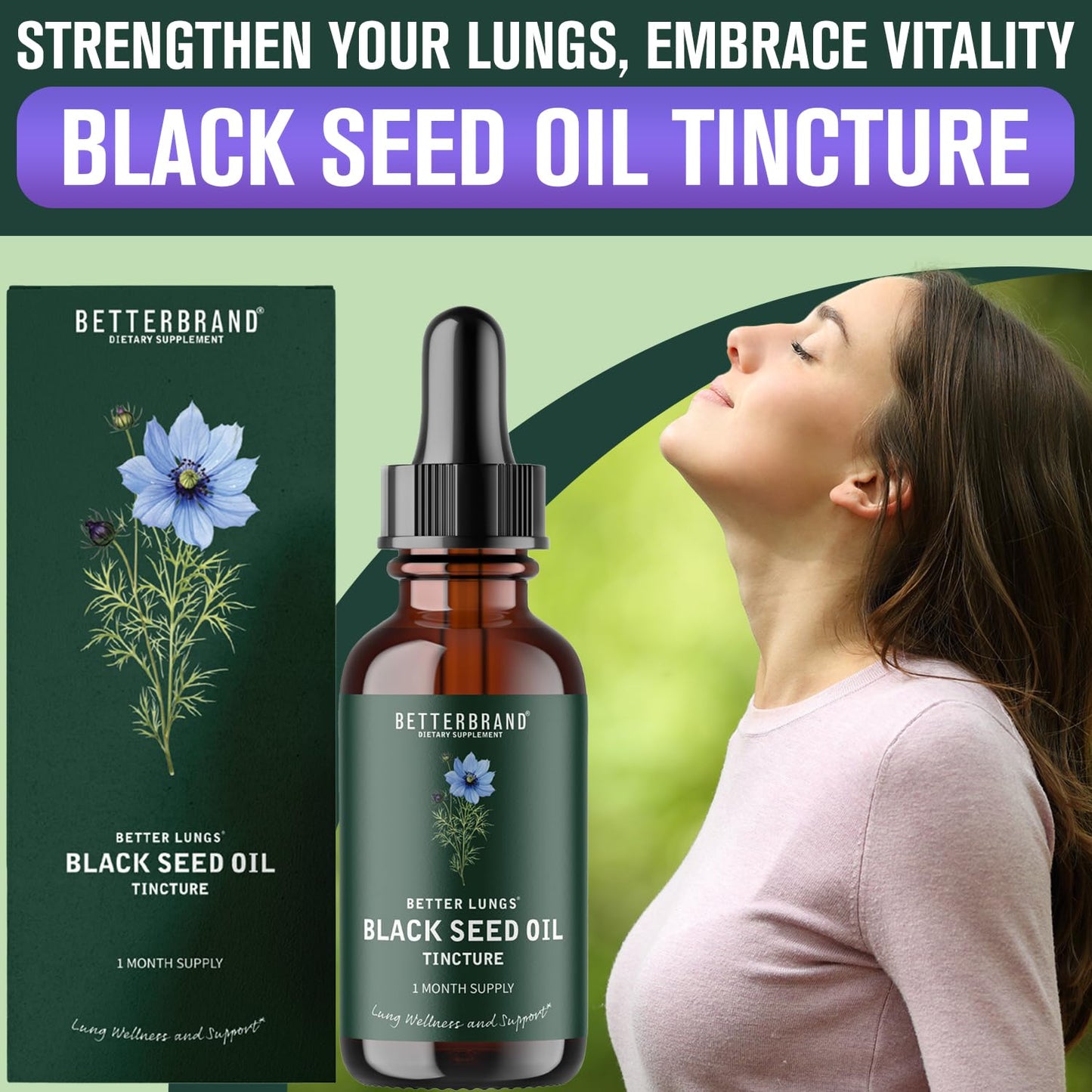 BetterLungs Mullein Leaf Extract and Black Seed Oil Tincture Bundle