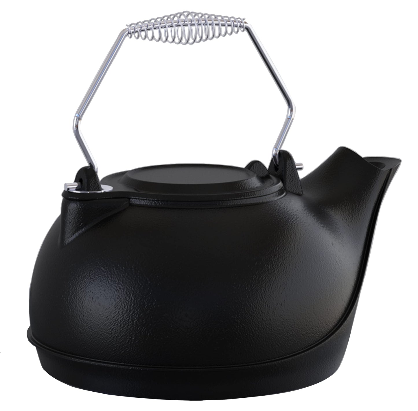 Fire Beauty Humidifying Iron Kettle，Stove Humidifier，Wood Stove Kettle，Cast Iron，Chrome handle