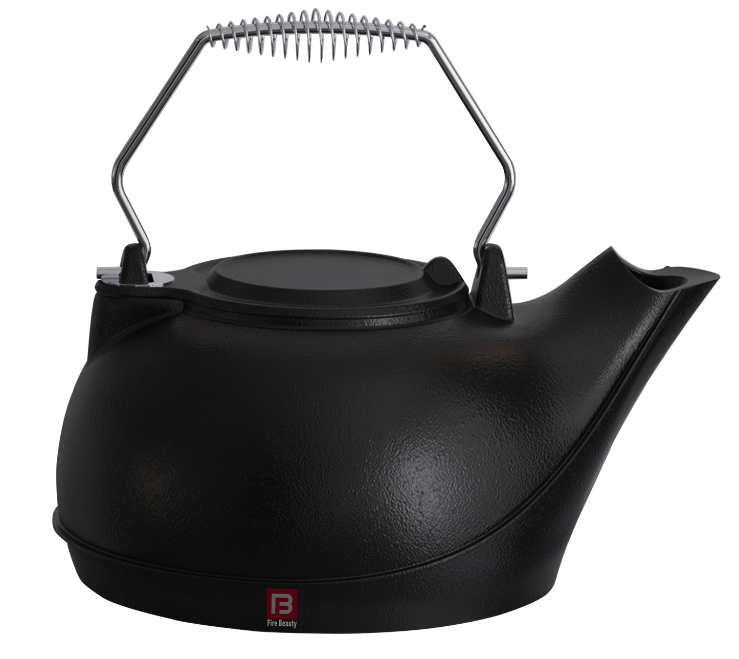 Fire Beauty Humidifying Iron Kettle，Stove Humidifier，Wood Stove Kettle，Cast Iron，Chrome handle