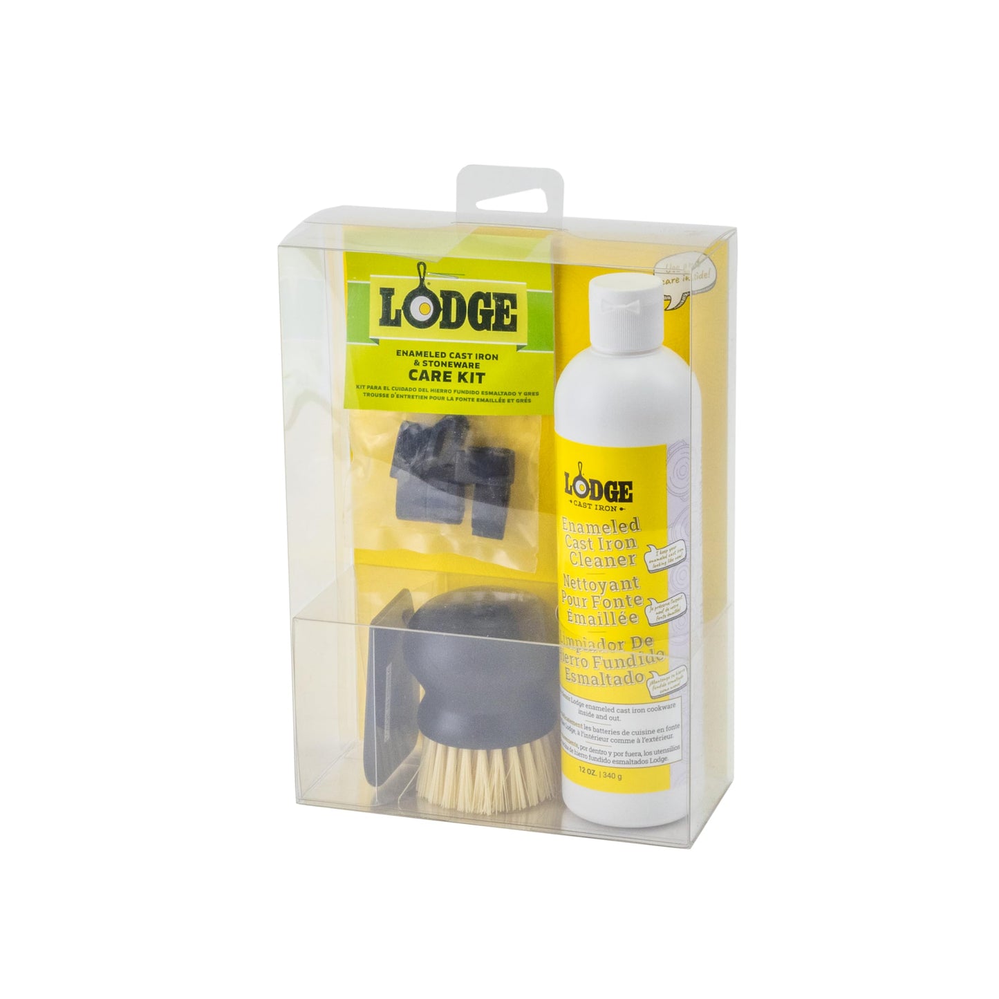 Lodge Enameled Cast Iron & Ceramic Stoneware Care Kit, White, 12 oz