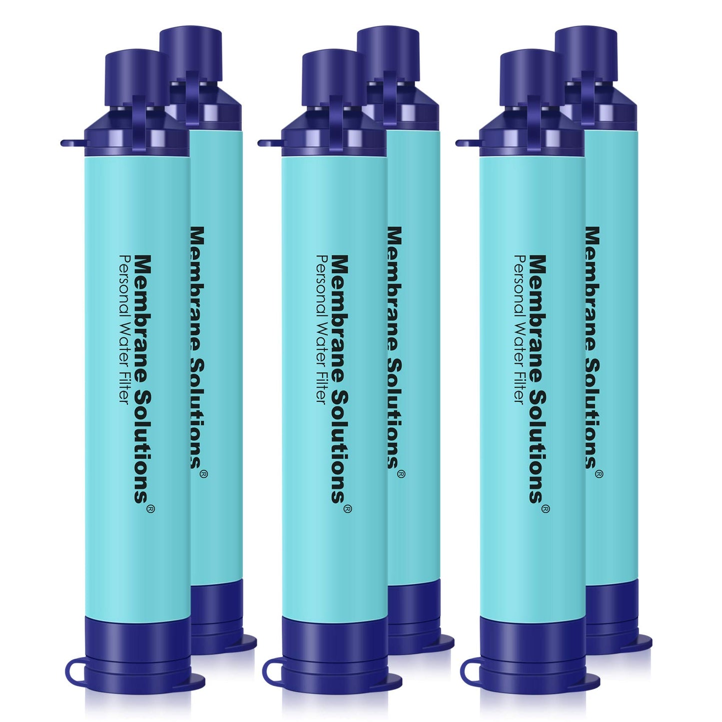 Membrane Solutions Straw Water Filter, Survival Filtration Portable Gear, Emergency Preparedness, Supply for Drinking Hiking Camping Travel Hunting Fishing Team Family Outing