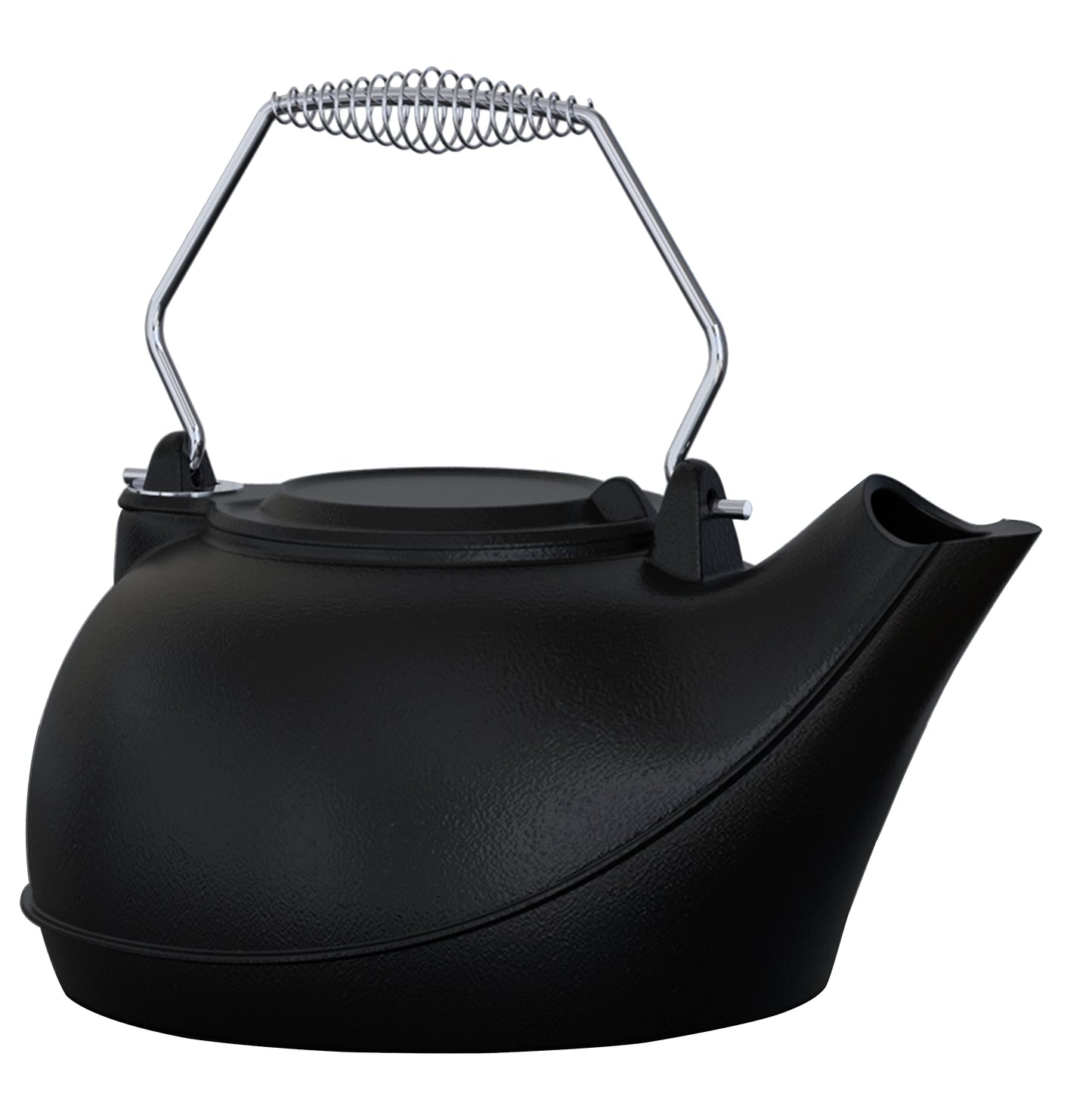 Fire Beauty Humidifying Iron Kettle，Stove Humidifier，Wood Stove Kettle，Cast Iron，Chrome handle