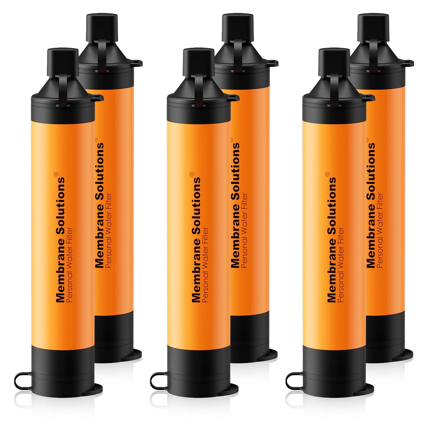 Membrane Solutions Straw Water Filter, Survival Filtration Portable Gear, Emergency Preparedness, Supply for Drinking Hiking Camping Travel Hunting Fishing Team Family Outing