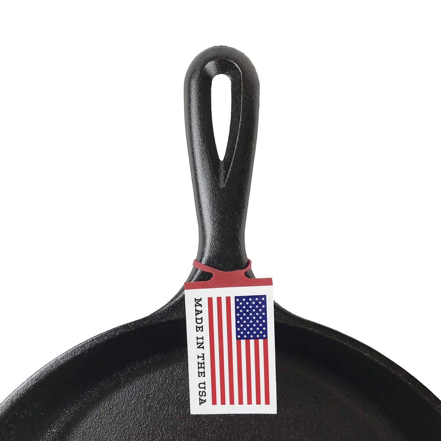 Lodge 10.25 Inch Cast Iron Pre-Seasoned Skillet – Signature Teardrop Handle - Use in the Oven, on the Stove, on the Grill, or Over a Campfire, Black