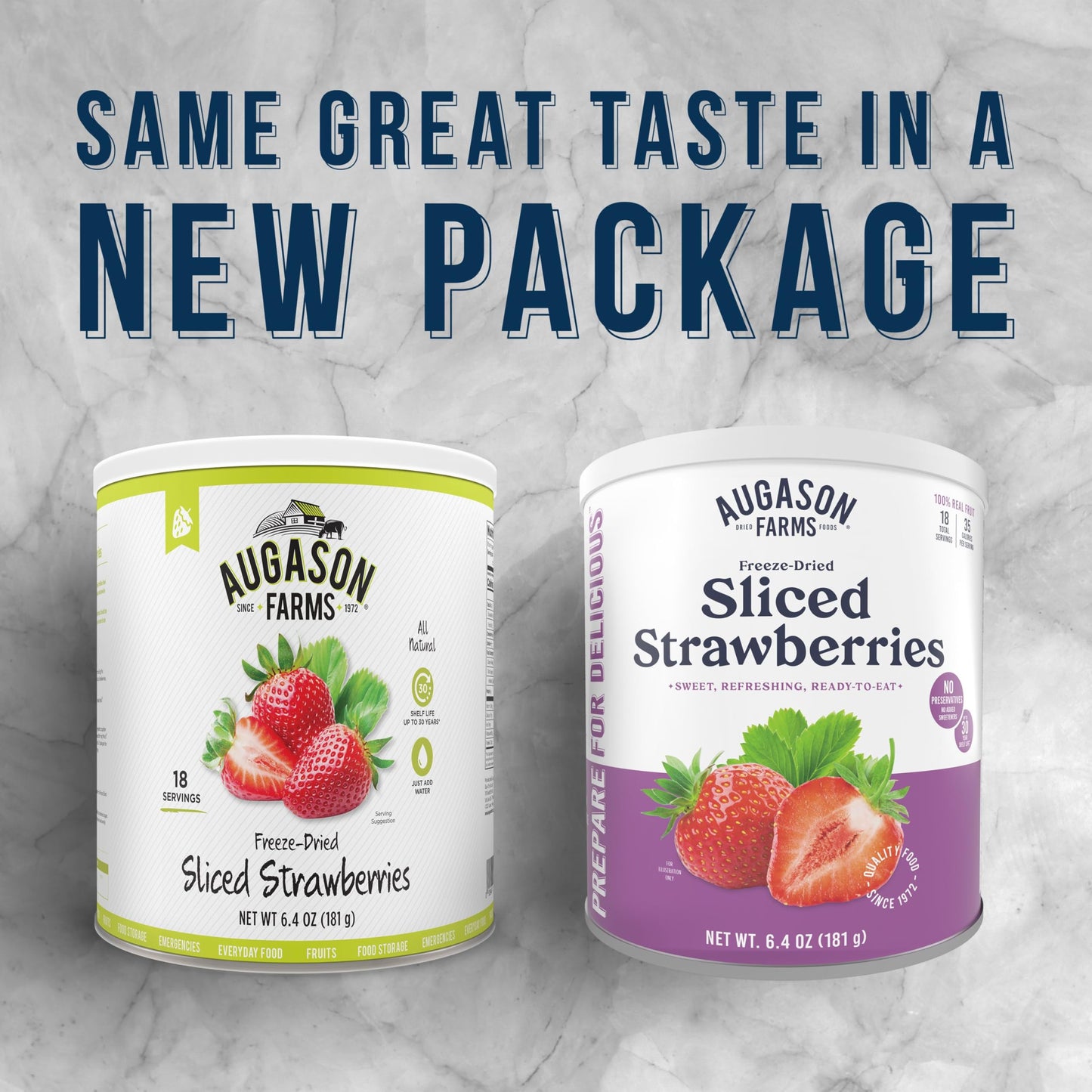 Augason Farms Freeze Dried Sliced Strawberries Can, Emergency Food Supply, Everyday Meals, 18 Servings