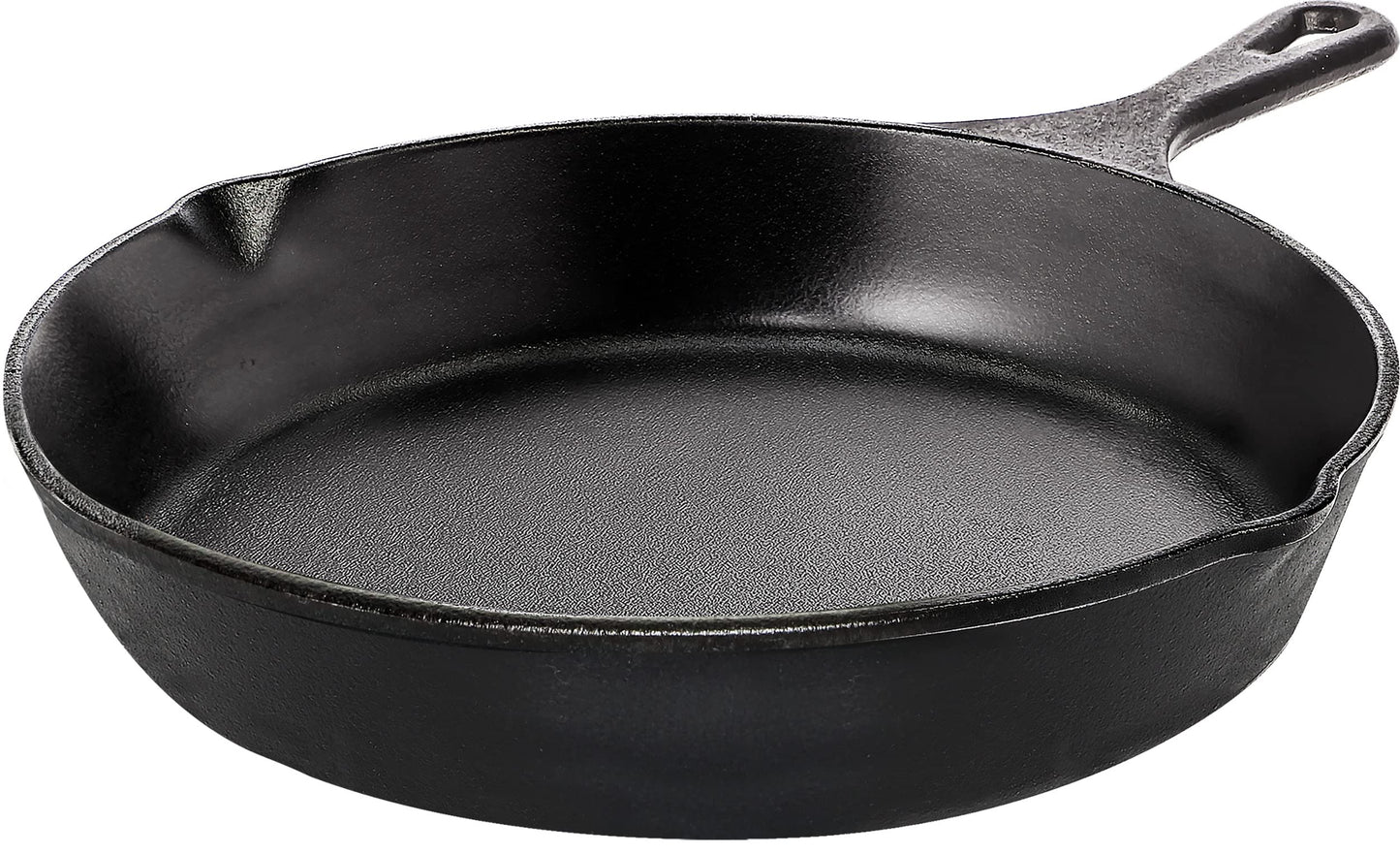 Utopia Kitchen Saute Fry Pan - Chefs Pan, Pre-Seasoned Cast Iron Skillet - Frying Pan 12 Inch - Safe Grill Cookware for Indoor & Outdoor Use - Cast Iron Pan (Black)