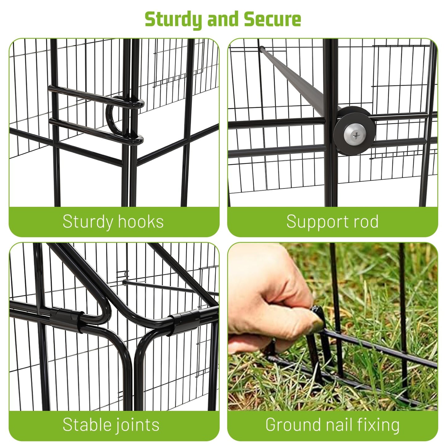 Metal Chicken Coop 86"×40"×40" Chicken Run with Waterproof Cover Portable Poultry Cage Walk in Hen House Outdoor Backyard Farm Animal Enclosure Crate Pet Playpen Exercise Pen for Rabbit Duck