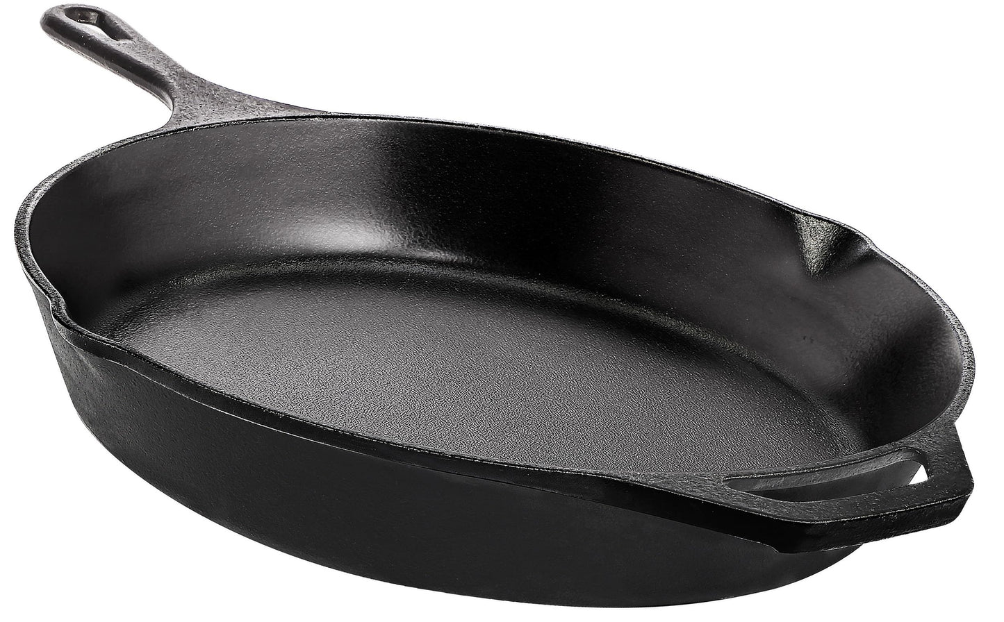 Utopia Kitchen Saute Fry Pan - Chefs Pan, Pre-Seasoned Cast Iron Skillet - Frying Pan 12 Inch - Safe Grill Cookware for Indoor & Outdoor Use - Cast Iron Pan (Black)