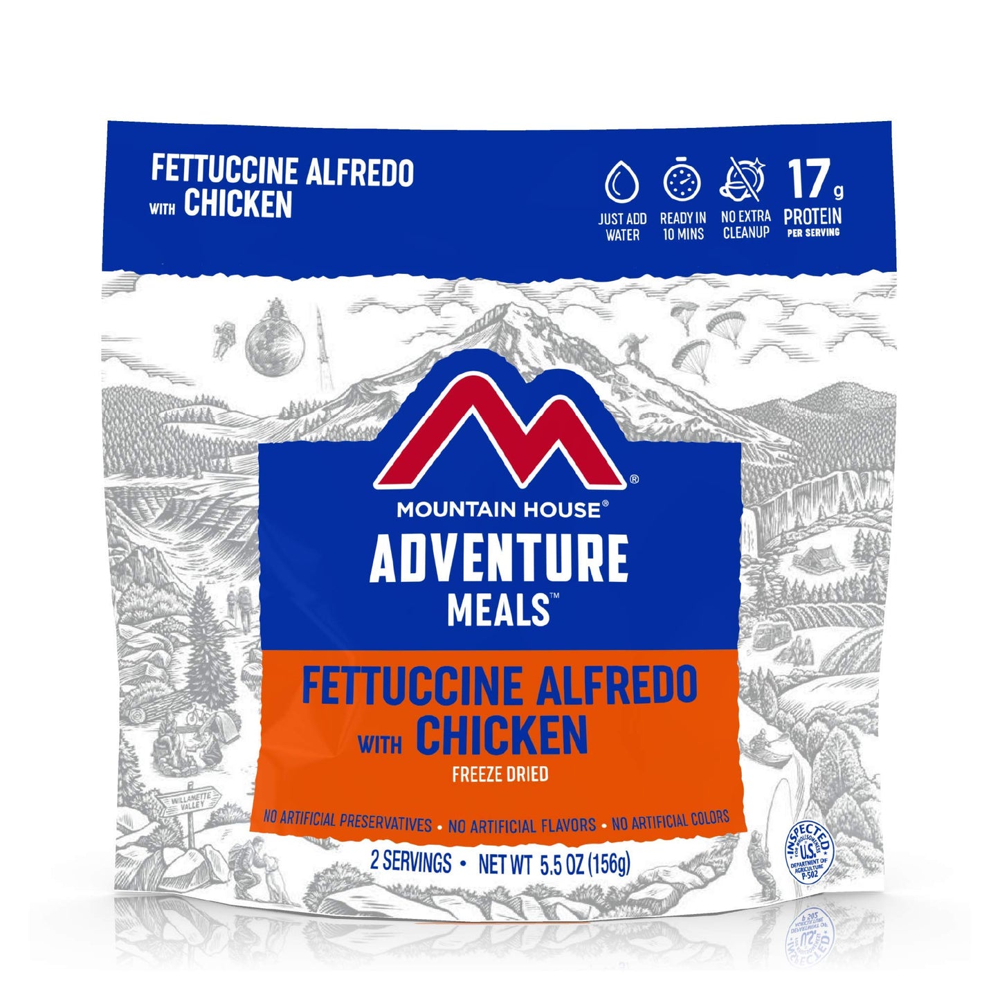 Mountain House Lasagna with Meat Sauce | Freeze Dried Backpacking & Camping Food |2 Servings