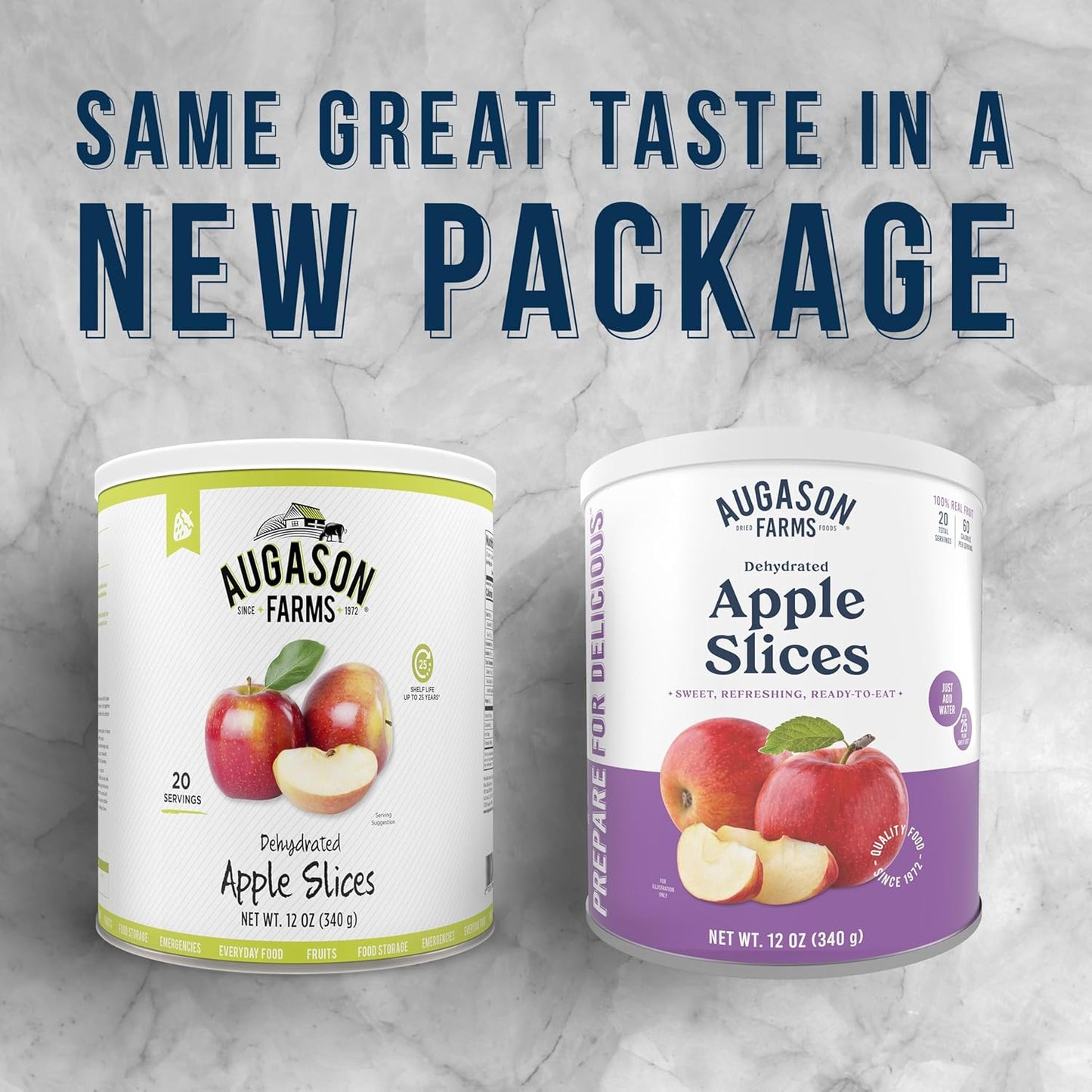 Augason Farms Dehydrated Apple Slices Can, Certified Gluten Free, Emergency Food Supply, Everyday Meals, 20 Servings