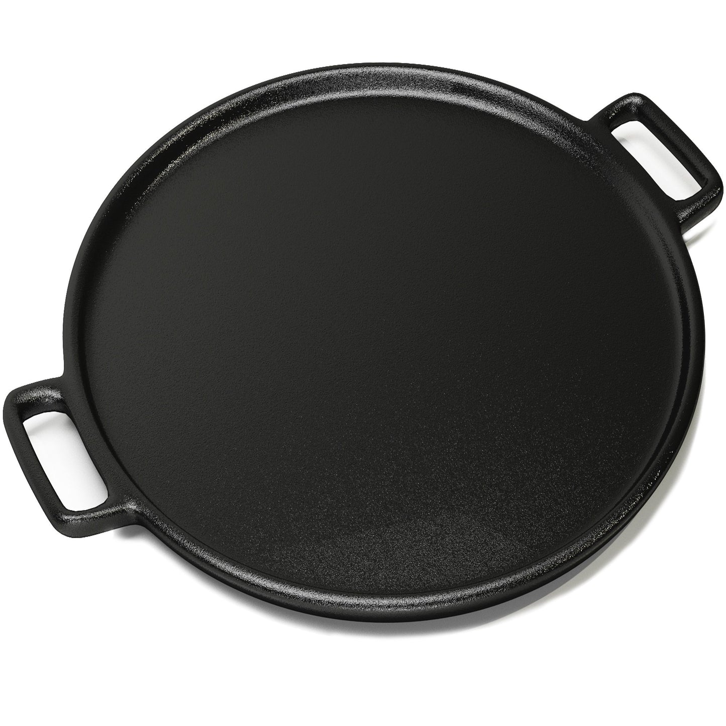 Cast Iron Pizza Pan - 14-Inch Baking Pan for Oven, Stovetop, Grill, or Campfires - Durable, Even-Heating, Versatile Cast Iron Griddle by Home-Complete