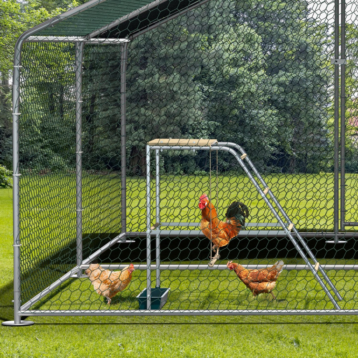 Chicken Coop Roosting Perch Essentials：Perfect for Backyard Poultry, Easy Installation &,Farm Roost Toys for Chickens (55' L x 40' W)